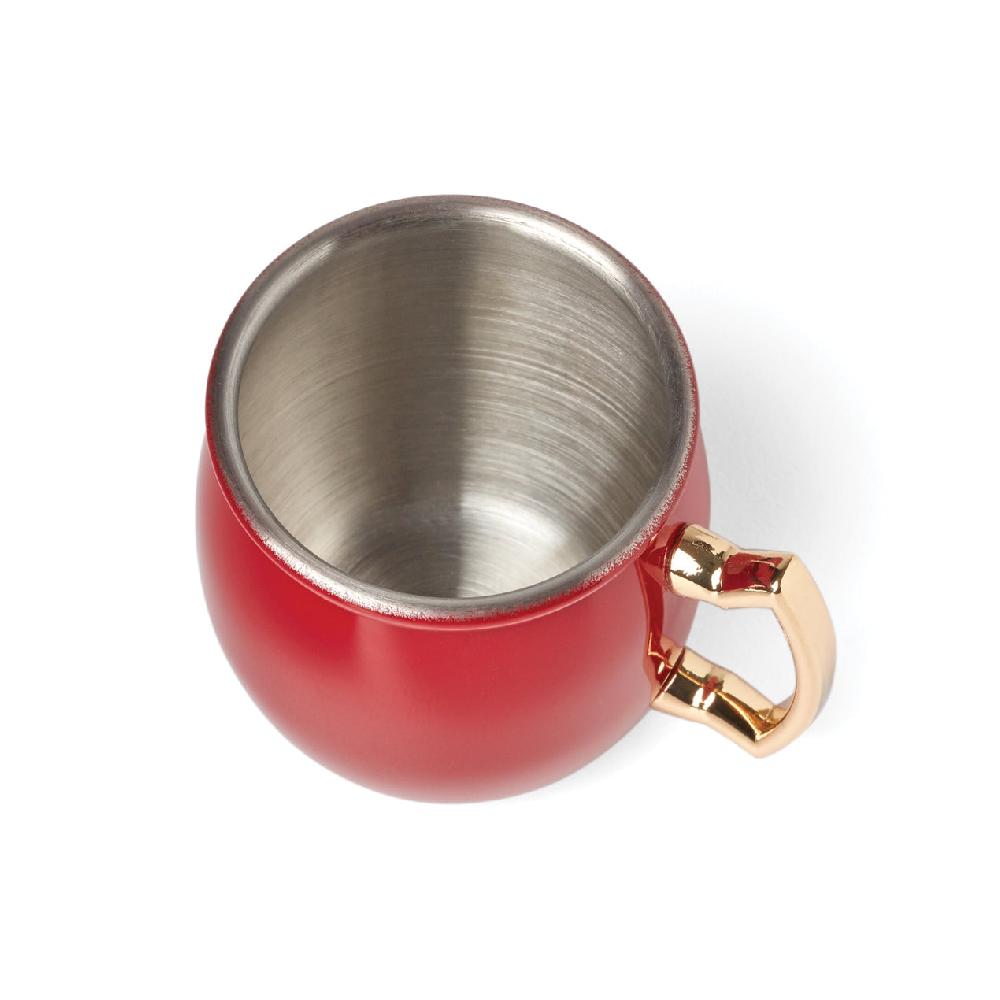 Cambridge Silversmiths Holiday Mini Moscow Mule Mug Shot Glasses Set Of 4