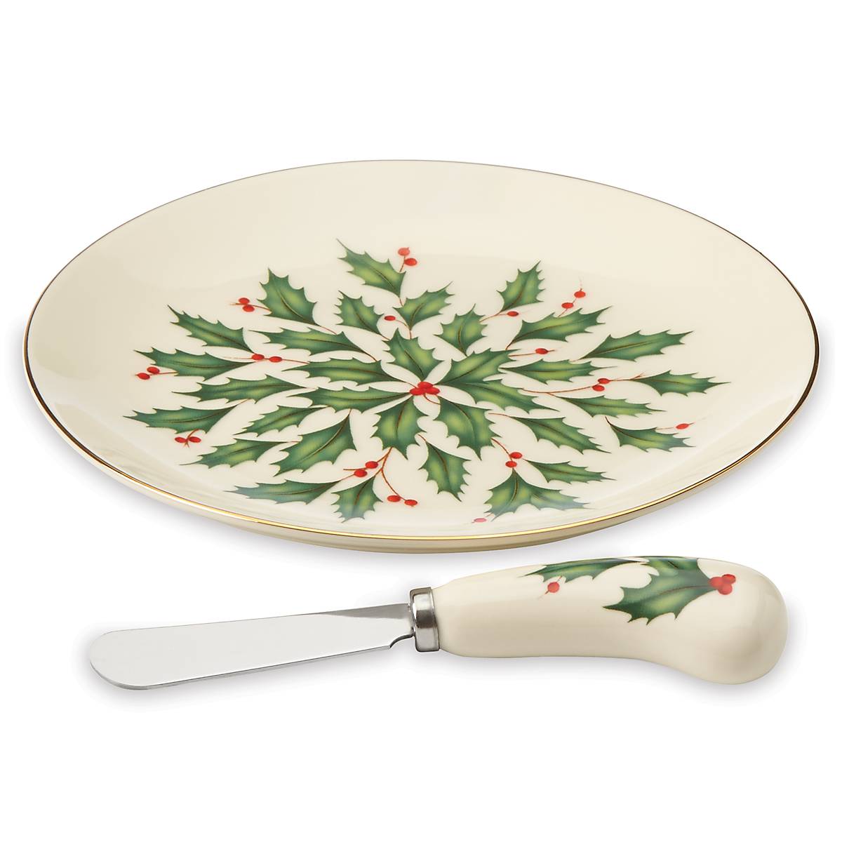 Cambridge Silversmiths Hosting The Holidays Cheese Plate & Knife Set