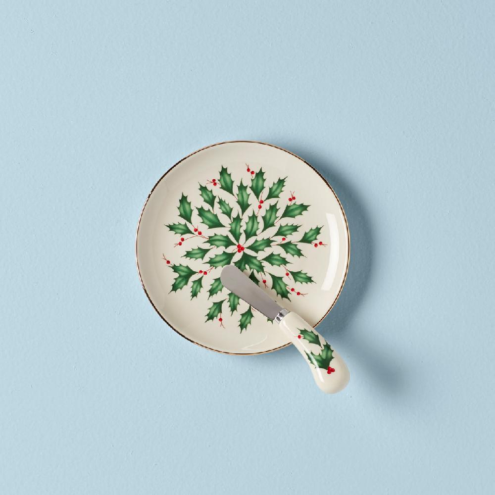 cambridge silversmiths Hosting The Holidays Cheese Plate & Knife Set