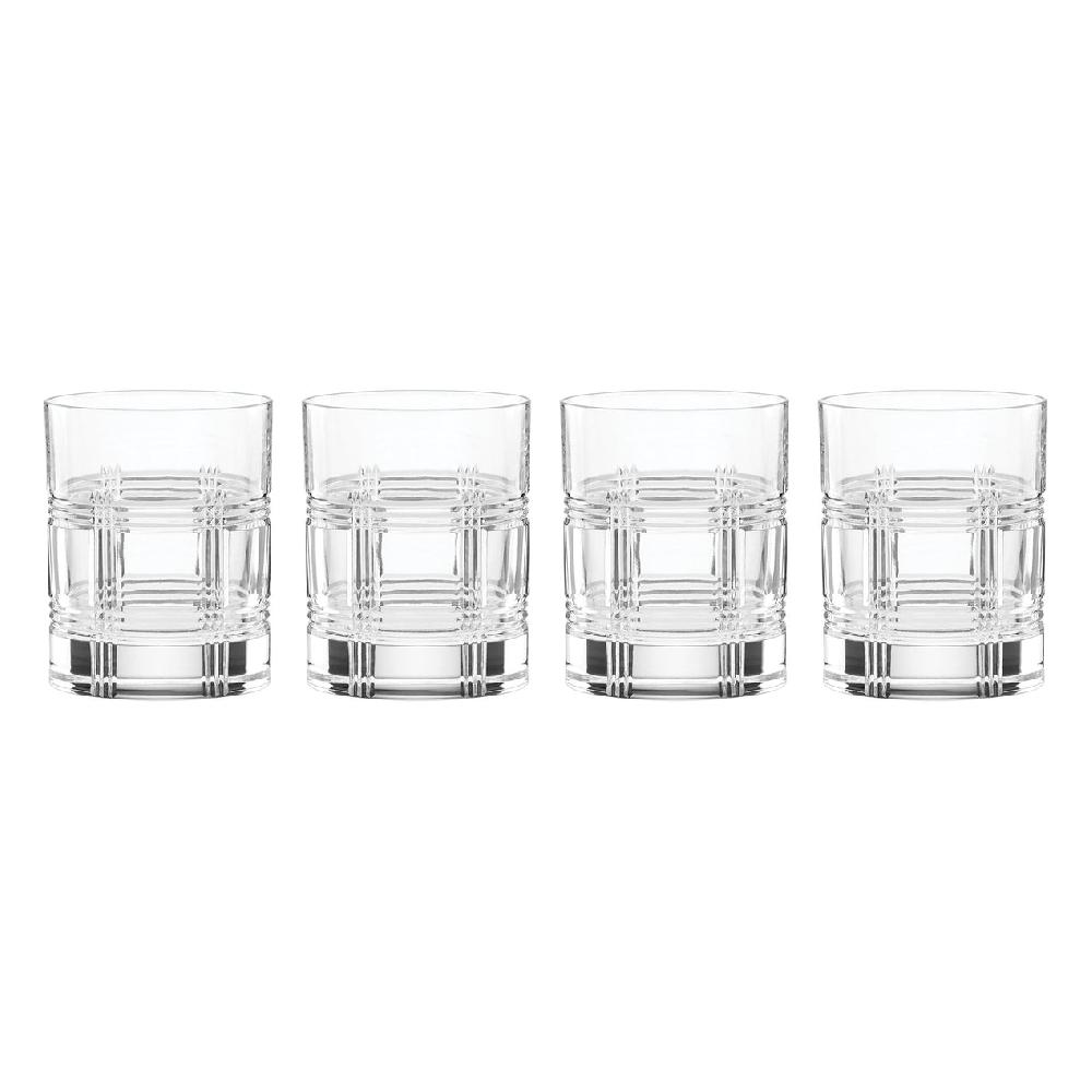cambridge silversmiths Hudson Crystal Double Old Fashioned Glasses Set of 4