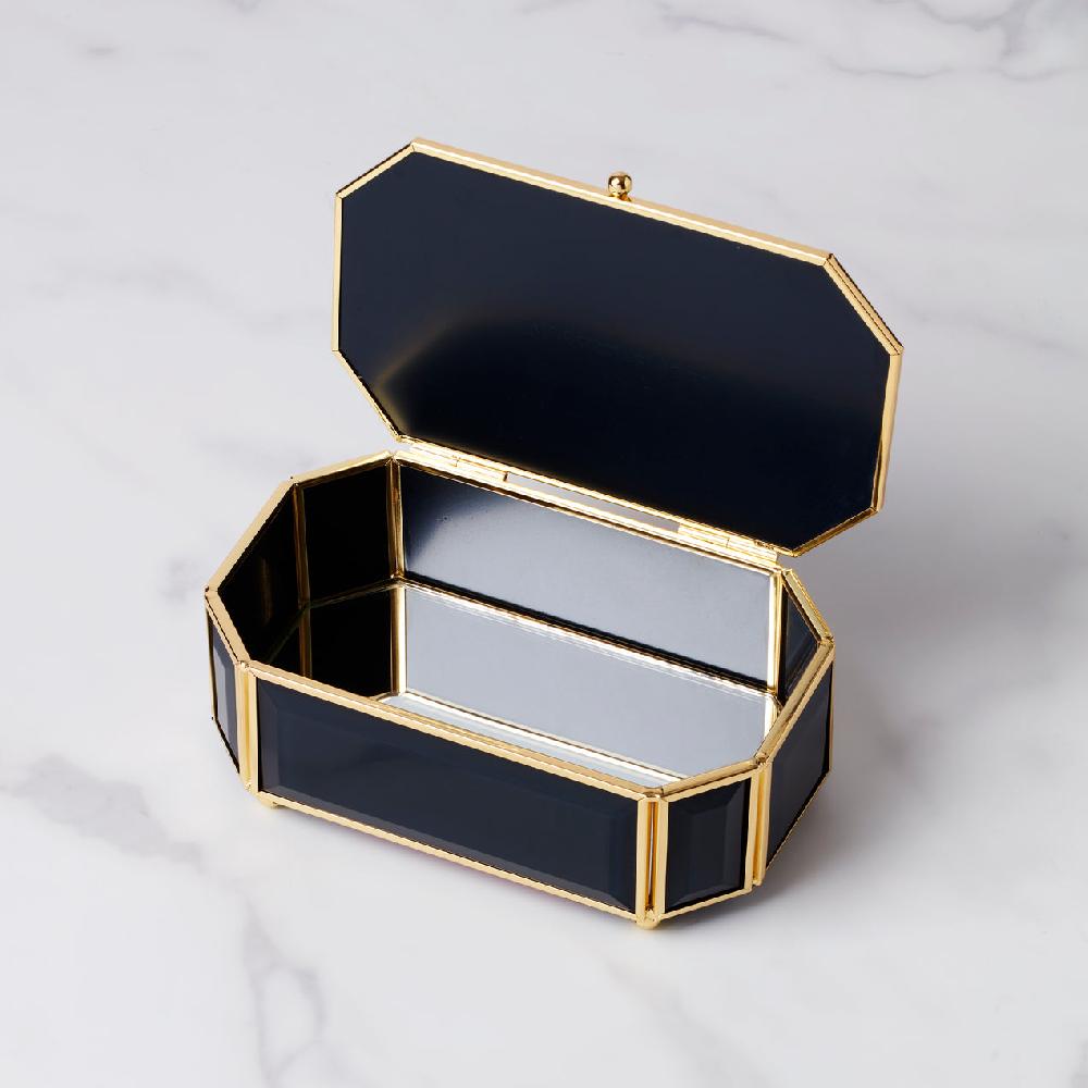 Cambridge Silversmiths "I Treasure You" Black Jewelry Box
