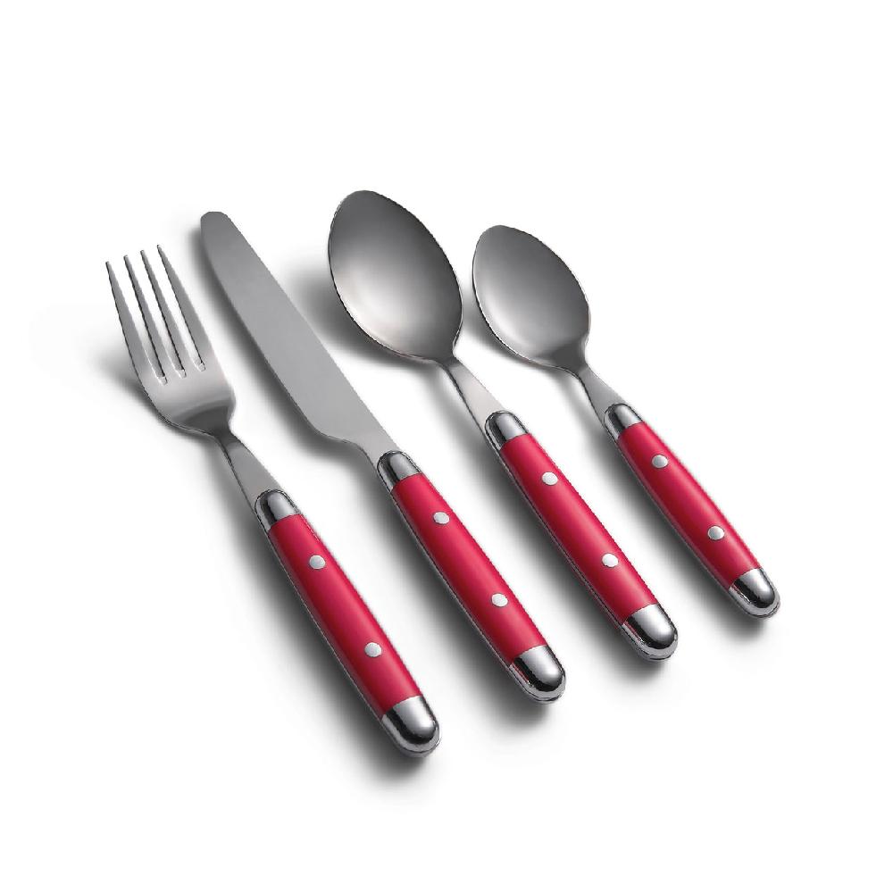 cambridge silversmiths Jubilee Red 16-Piece Flatware Set