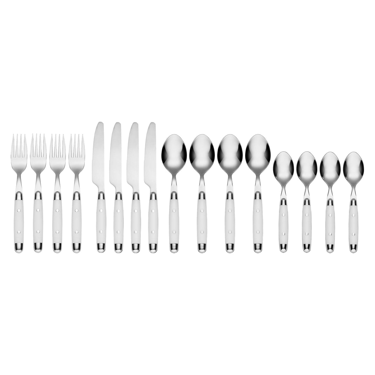 Cambridge Silversmiths Jubilee White 16-Piece Flatware Set
