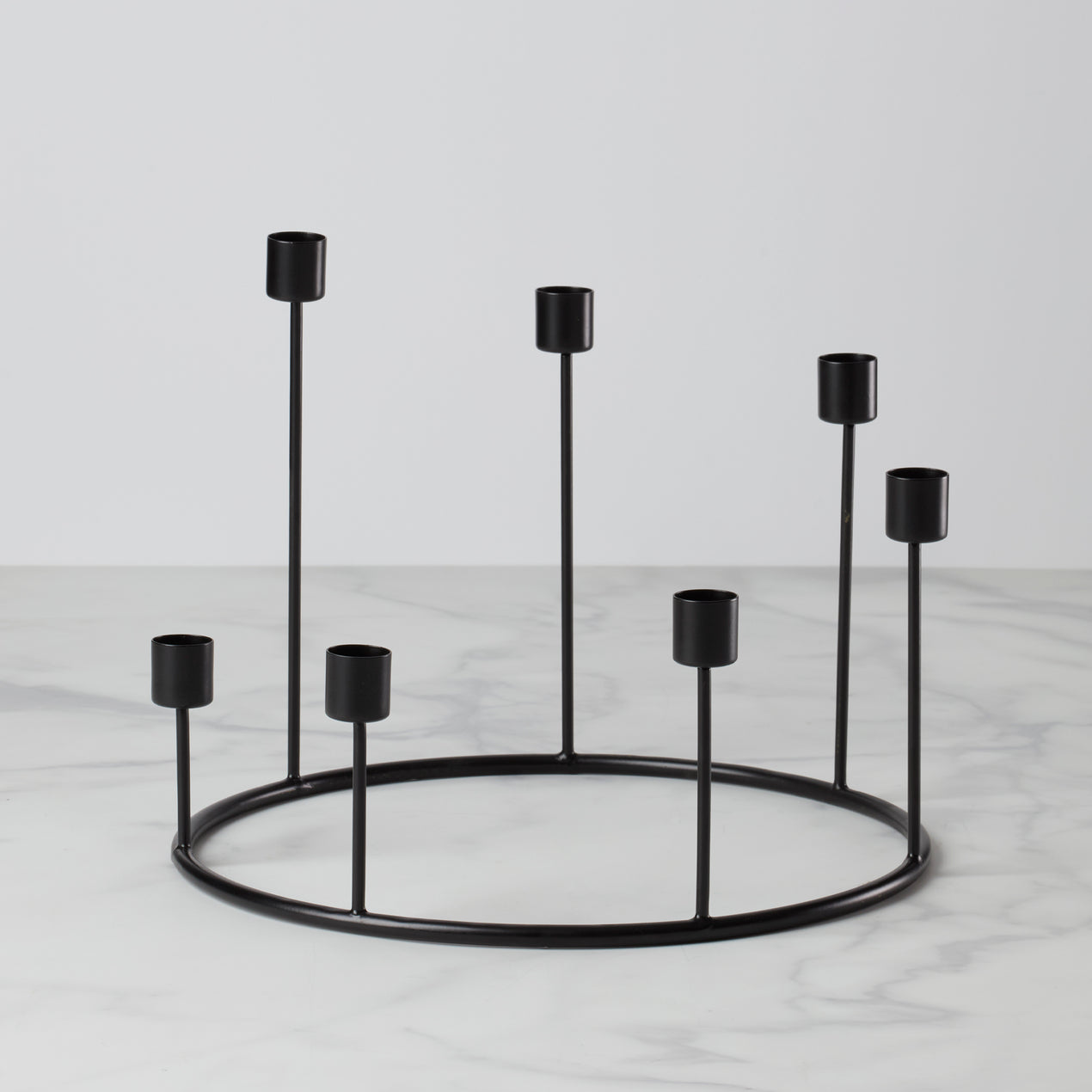 cambridge silversmiths Kent Large Black Candlestick Wreath