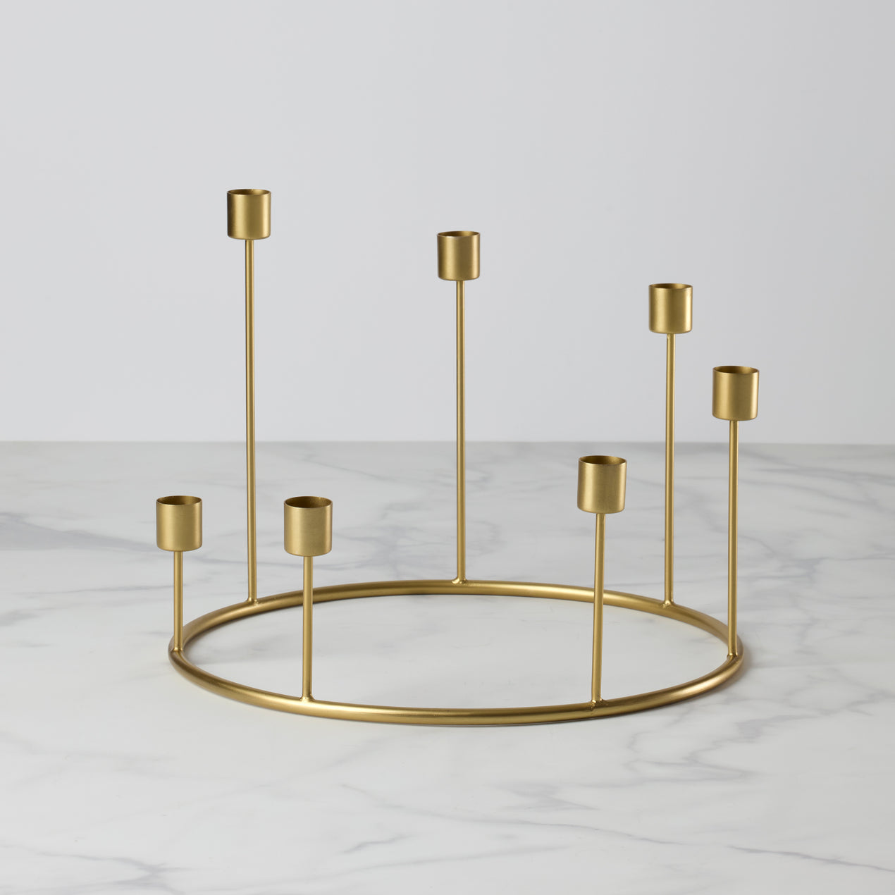 cambridge silversmiths Kent Large Gold Candlestick Wreath