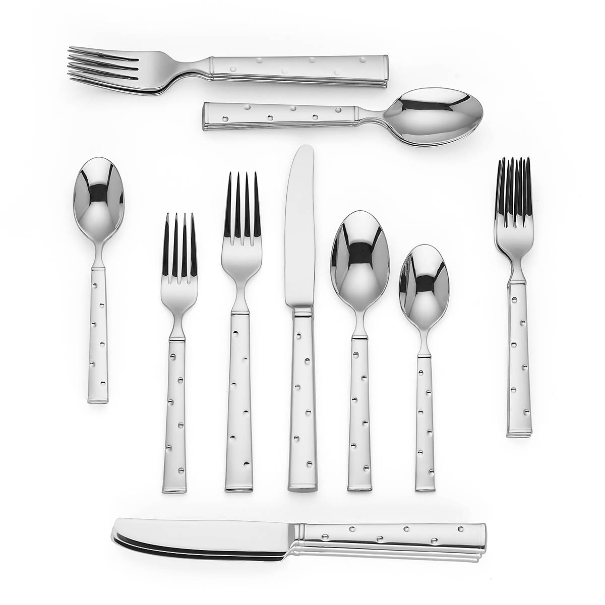 Cambridge Silversmiths Larabee Dot 20-Piece Flatware Set