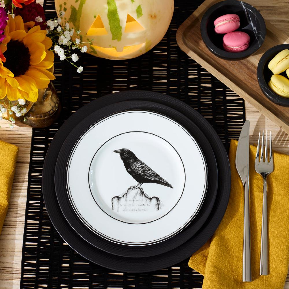 Cambridge Silversmiths LX Collective Black Accent Plates Set Of 4