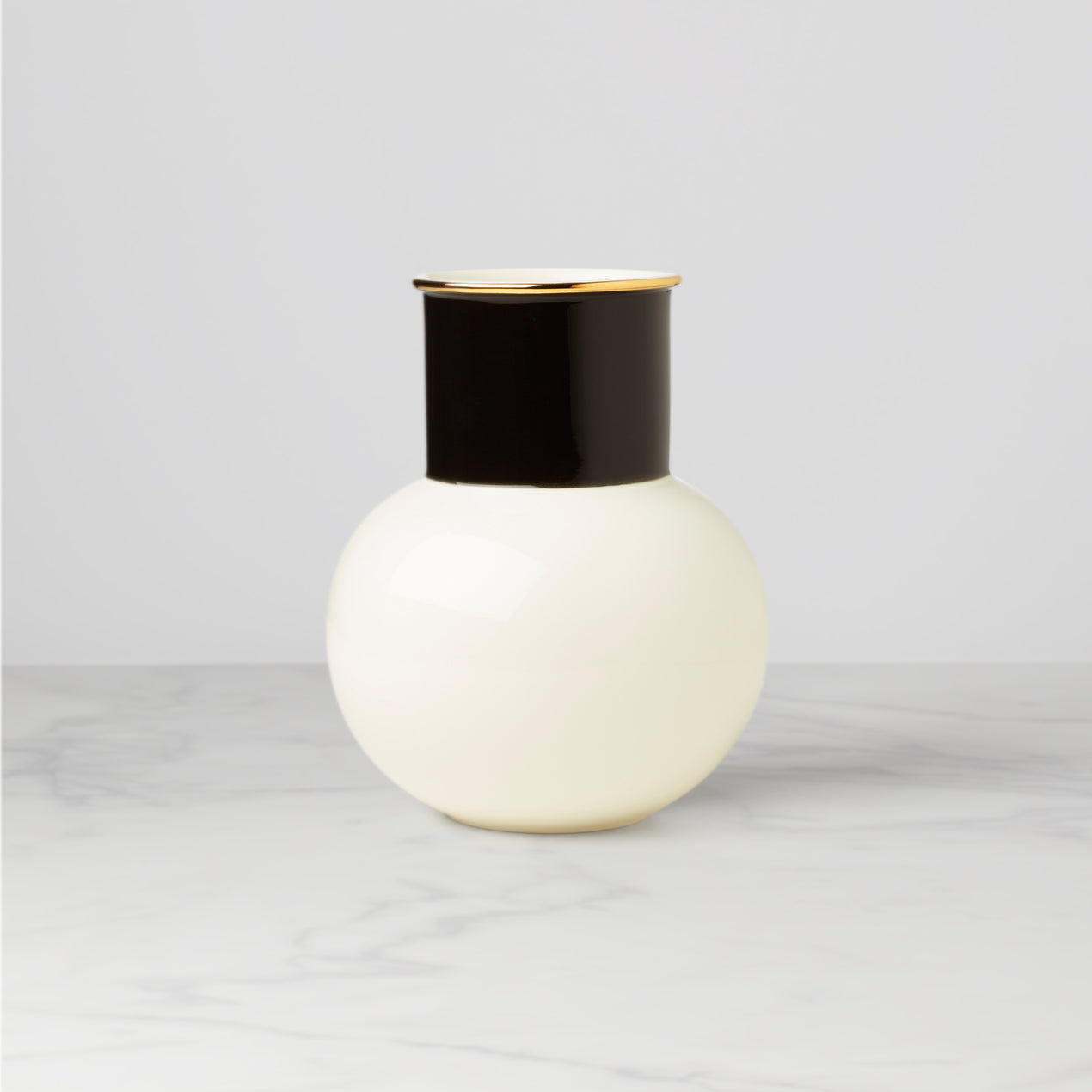 cambridge silversmiths Make It Pop Neutral White & Black Bouquet Vase