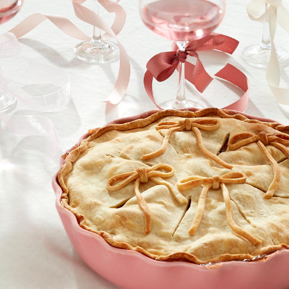 Cambridge Silversmiths Make It Pop Stoneware "Piece Of Cake" 11" Pie Dish