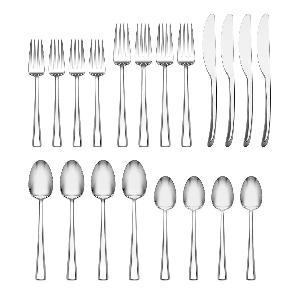 Cambridge Silversmiths Maxine Mirror 20-Piece Flatware Set