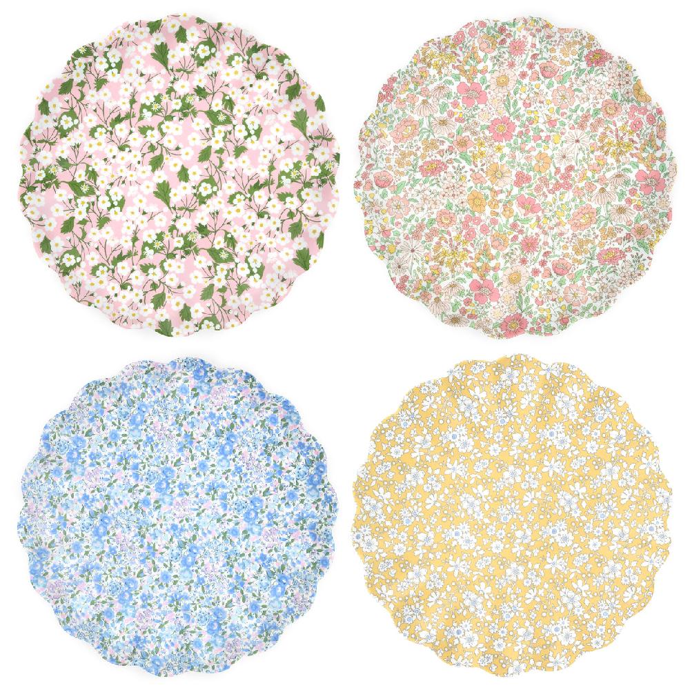 cambridge silversmiths Meri Meri X Liberty Floral Melamine Large Plates Assorted S