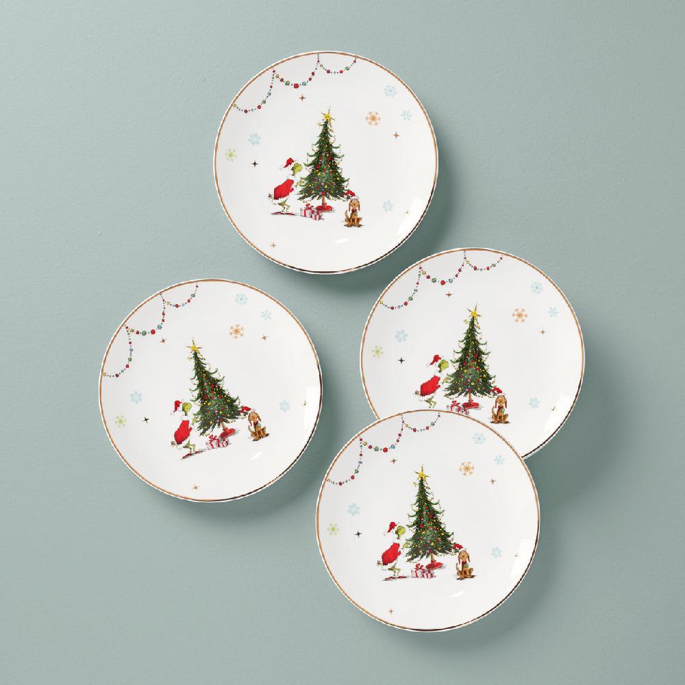 cambridge silversmiths Merry Grinchmas Dinner Plates Set of 4