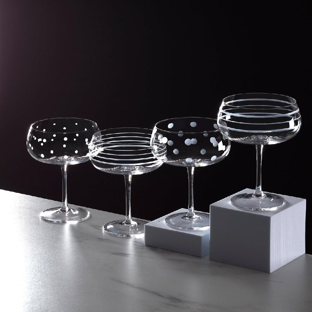 Cambridge Silversmiths Mingle Cocktail Glasses Set Of 4