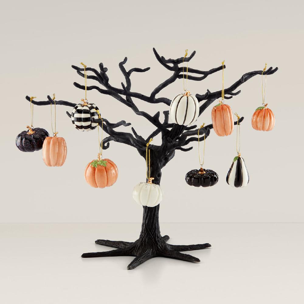 cambridge silversmiths Mini Pumpkin 10-Piece Ornament & Tree Set
