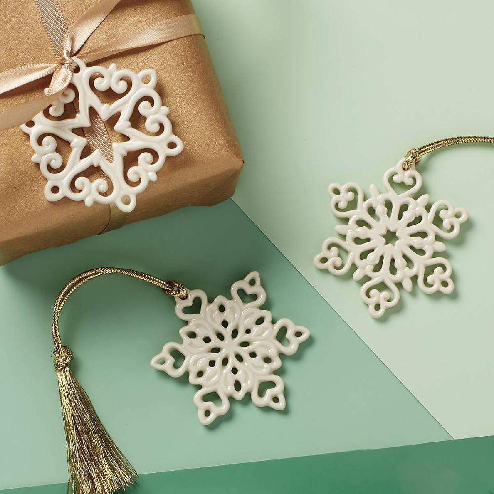 Cambridge Silversmiths Mini Snowflake 3-Piece Ornament Set