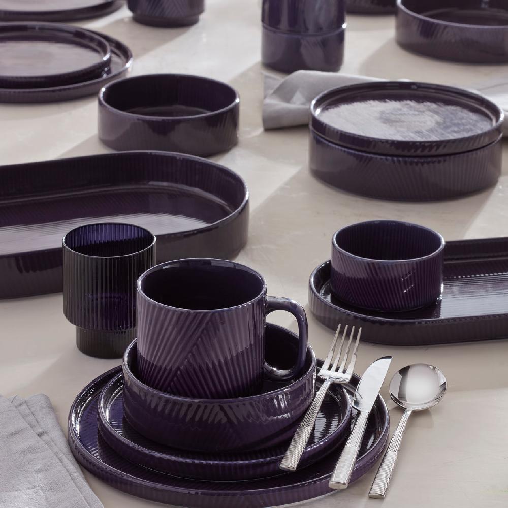 Cambridge Silversmiths Modulus 12-Piece Dinnerware Set Nightshade