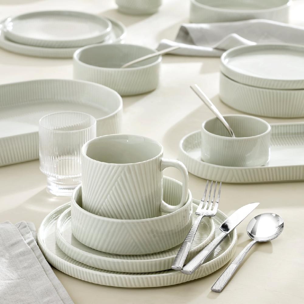 Cambridge Silversmiths Modulus 12-Piece Dinnerware Set Vapor