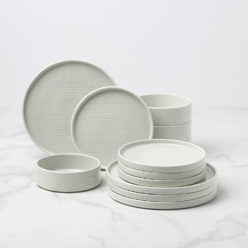 cambridge silversmiths Modulus 12-Piece Dinnerware Set Vapor