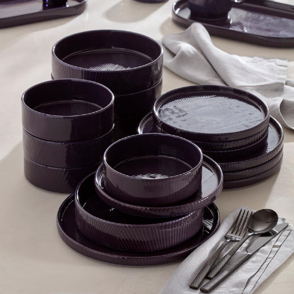 Cambridge Silversmiths Modulus 16-Piece Dinnerware Set Nightshade
