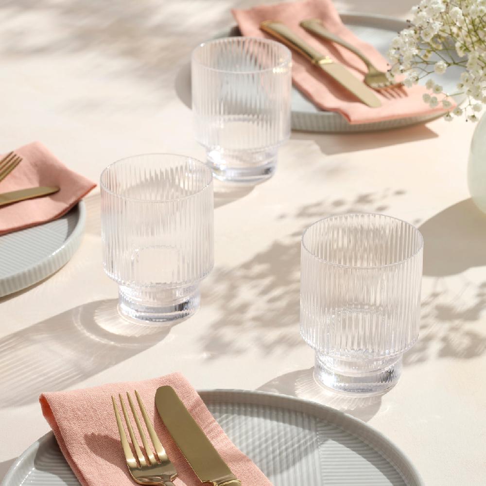 Cambridge Silversmiths Modulus Tumblers Set Of 4 Clear