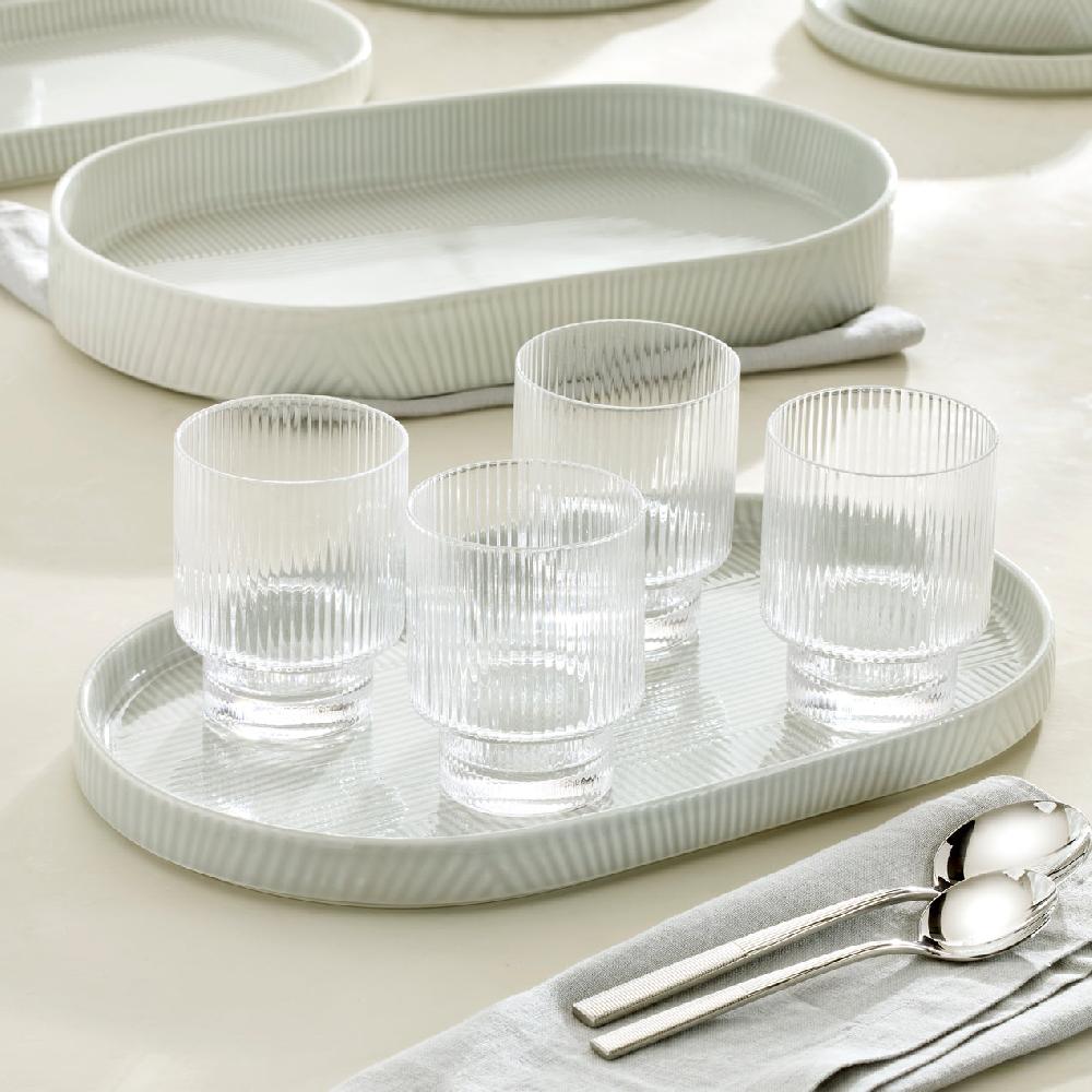 Cambridge Silversmiths Modulus Tumblers Set Of 4 Clear