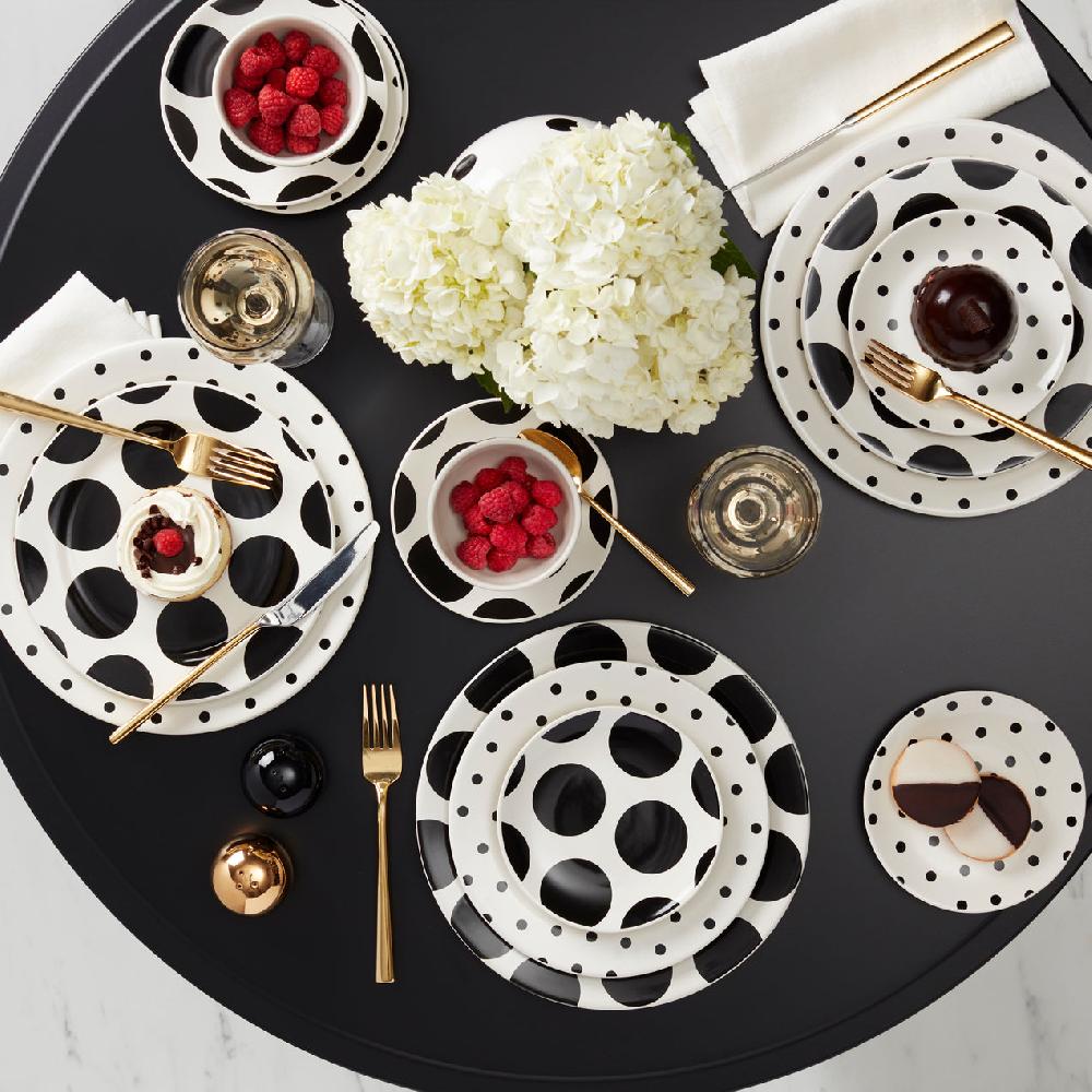 Cambridge Silversmiths On The Dot Assorted Accent Plates Set Of 4