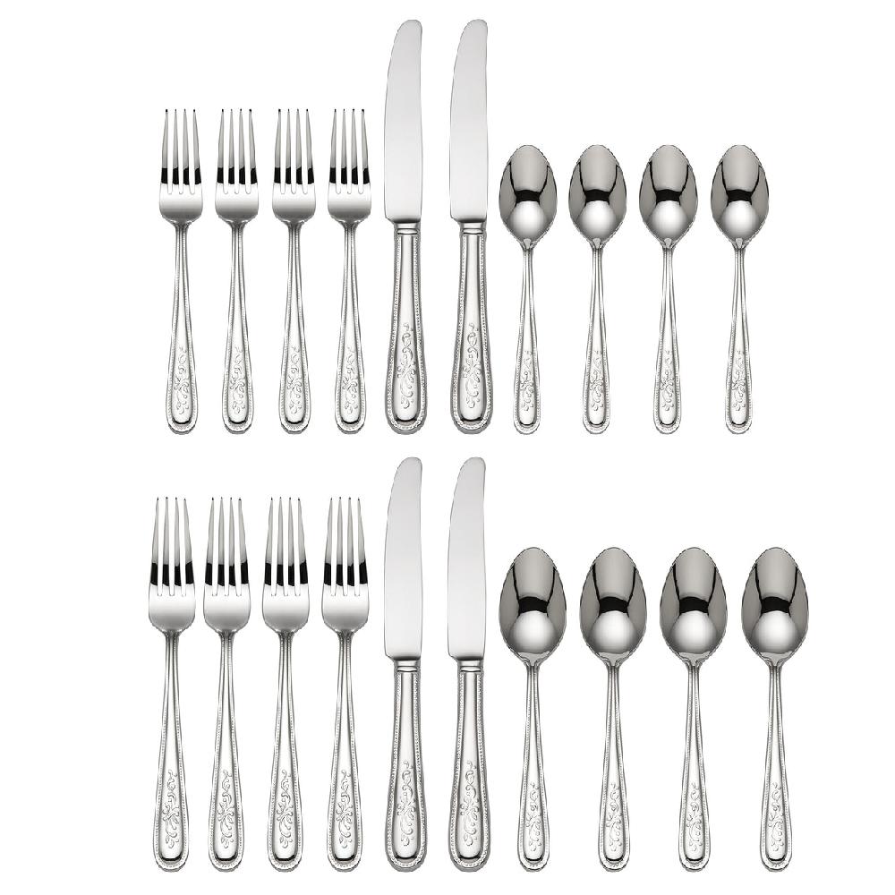 Cambridge Silversmiths Opal Innocence 20-Piece Flatware Set