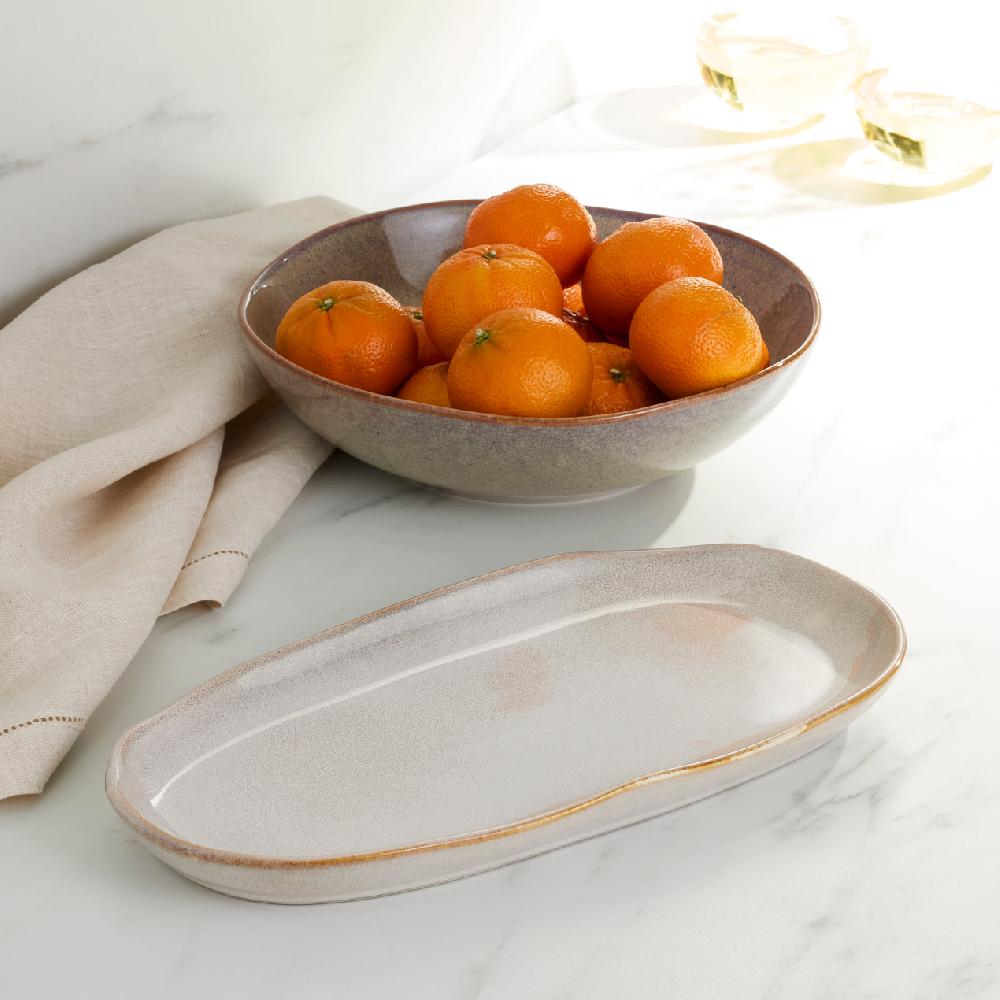 Cambridge Silversmiths Organic Shades 2-Piece Serving Set Oatmeal