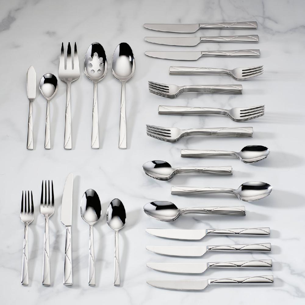 Cambridge Silversmiths Park Circle 45-Piece Flatware Set
