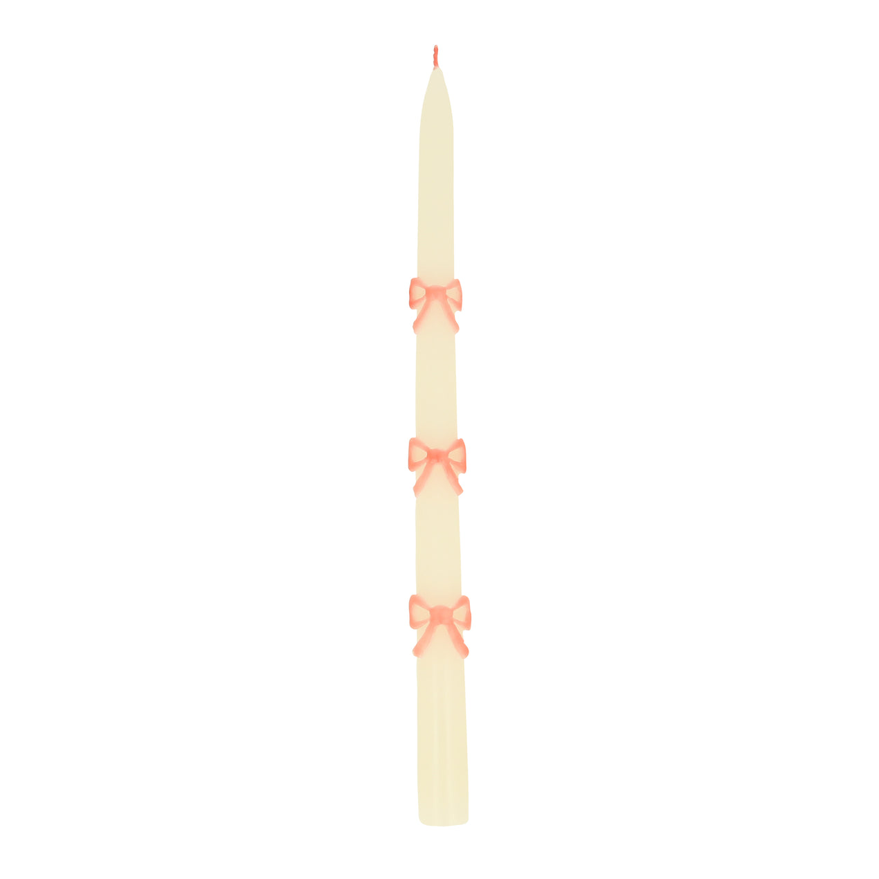 Cambridge Silversmiths Pink Bow Taper Candles 2 Pc Set