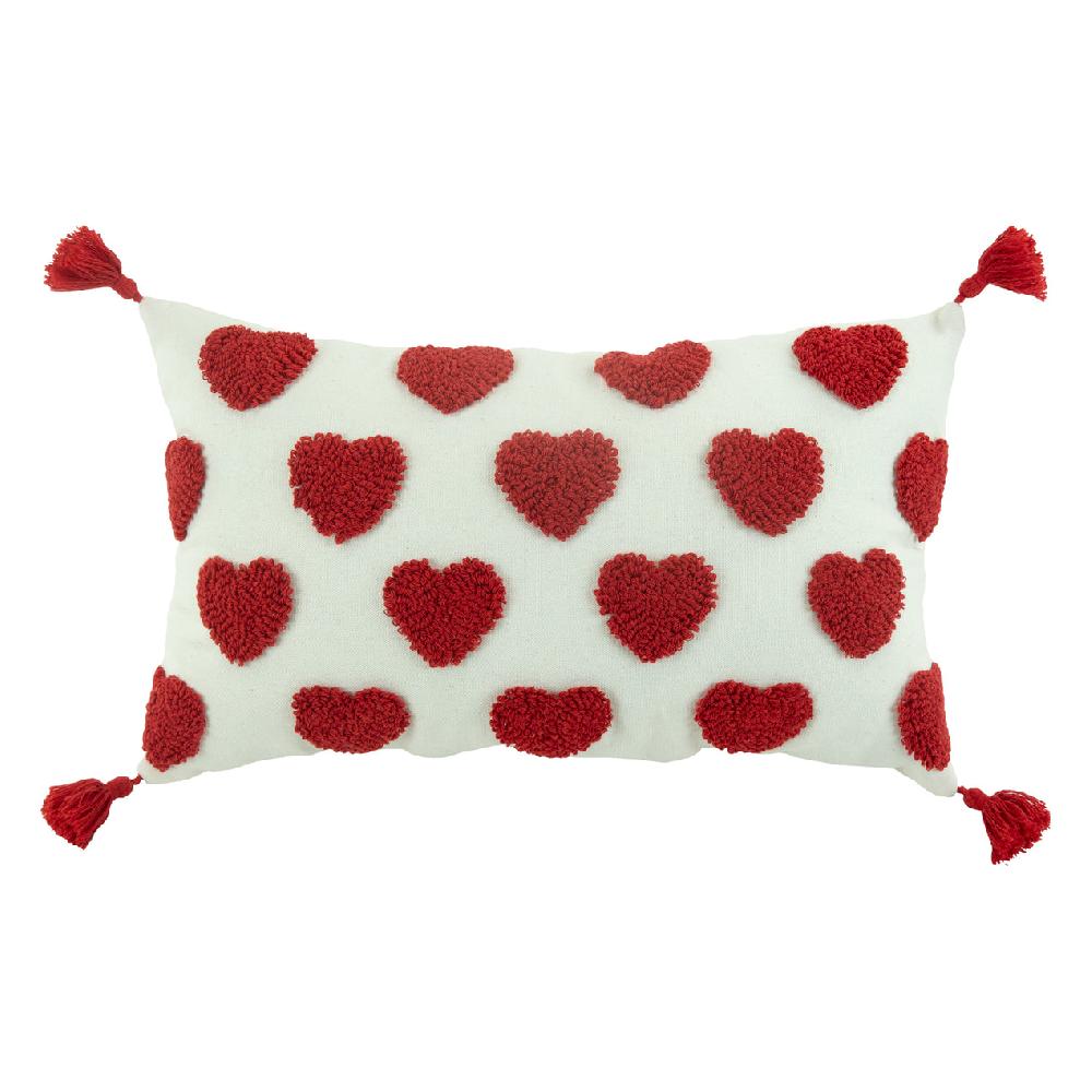 cambridge silversmiths Plush Hearts 12x20 Throw Pillow