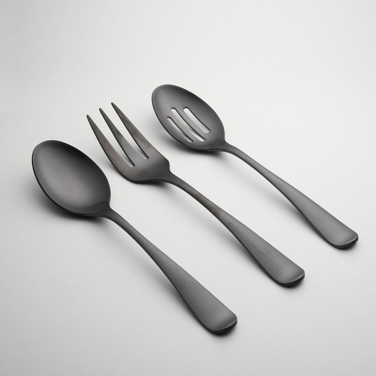 cambridge silversmiths Rhiannon Black Satin 3-Piece Serve Set