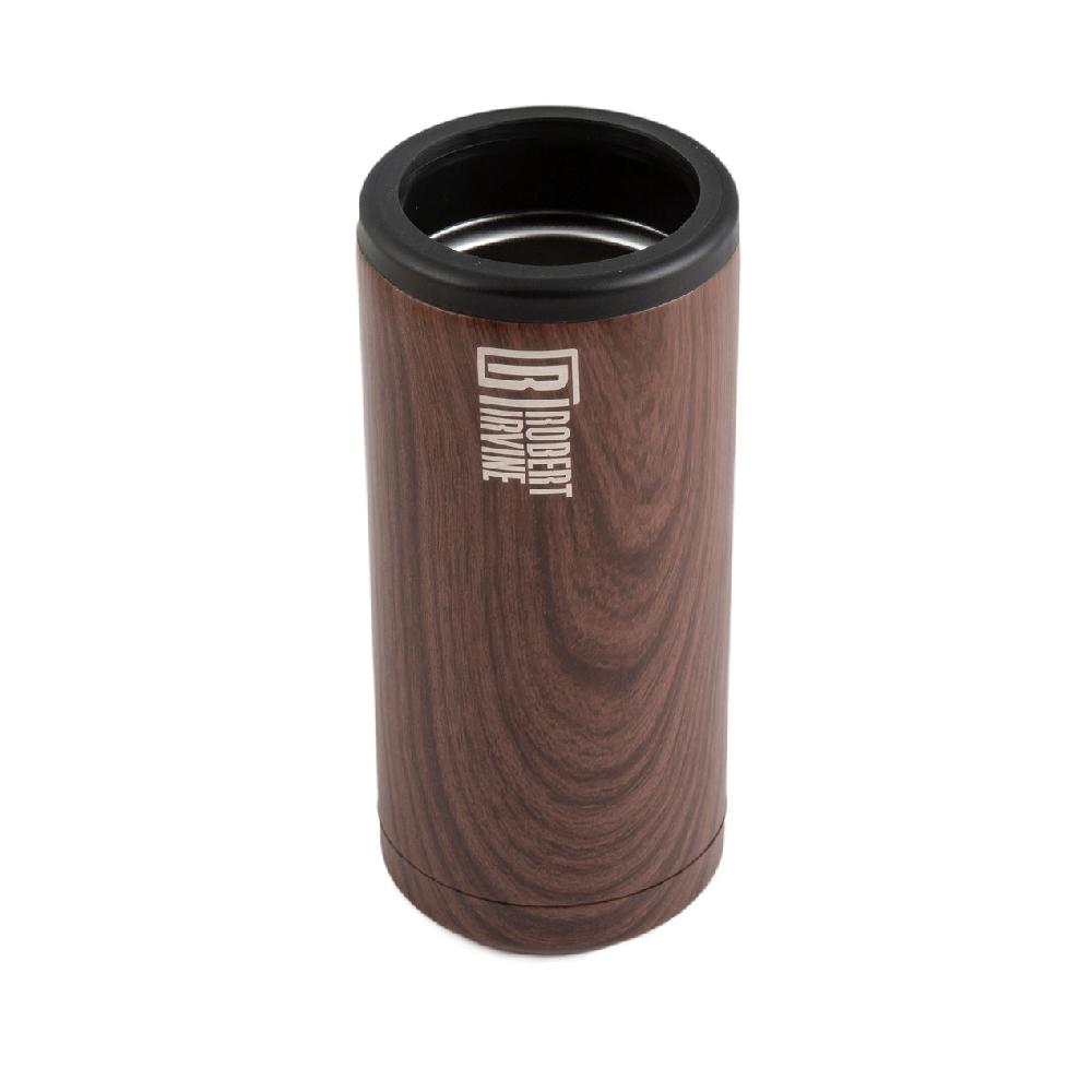 Cambridge Silversmiths Robert Irvine 12 Oz Wood Slim Can Coolers Set Of 2