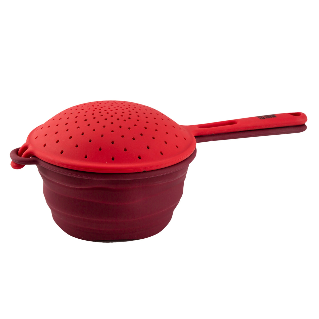 Cambridge Silversmiths Robert Irvine 2-Piece Silicone Colander Set Red