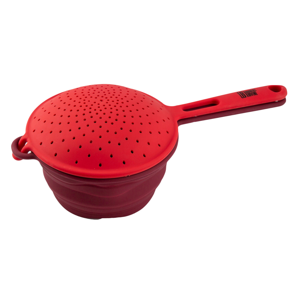 cambridge silversmiths Robert Irvine 2-Piece Silicone Colander Set Red