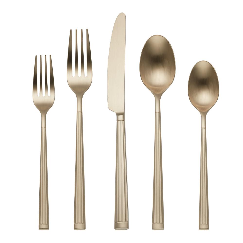cambridge silversmiths Robyn Satin Champagne Mist 20-Piece Flatware Set