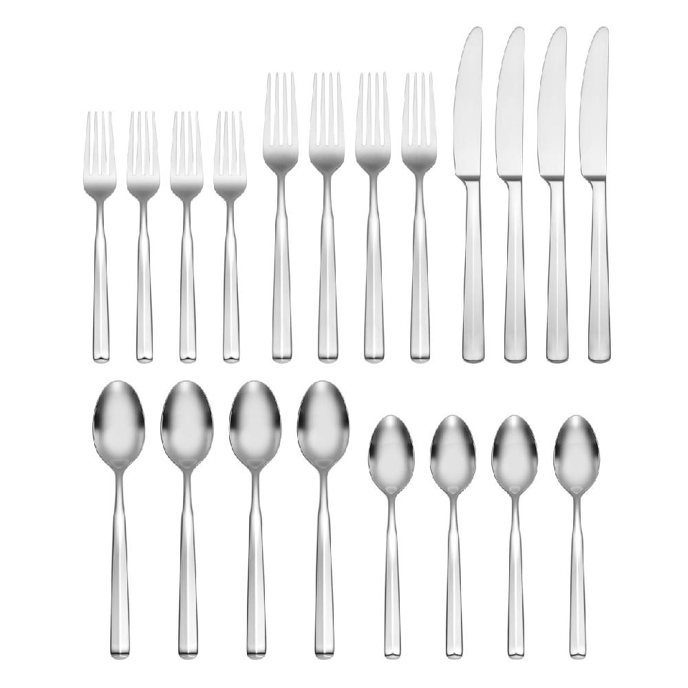 Cambridge Silversmiths Ryder Satin 20-Piece Flatware Set