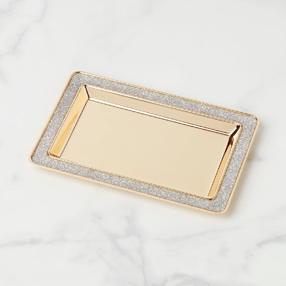 cambridge silversmiths Sitting Pretty Silver Glitter Catch All Tray