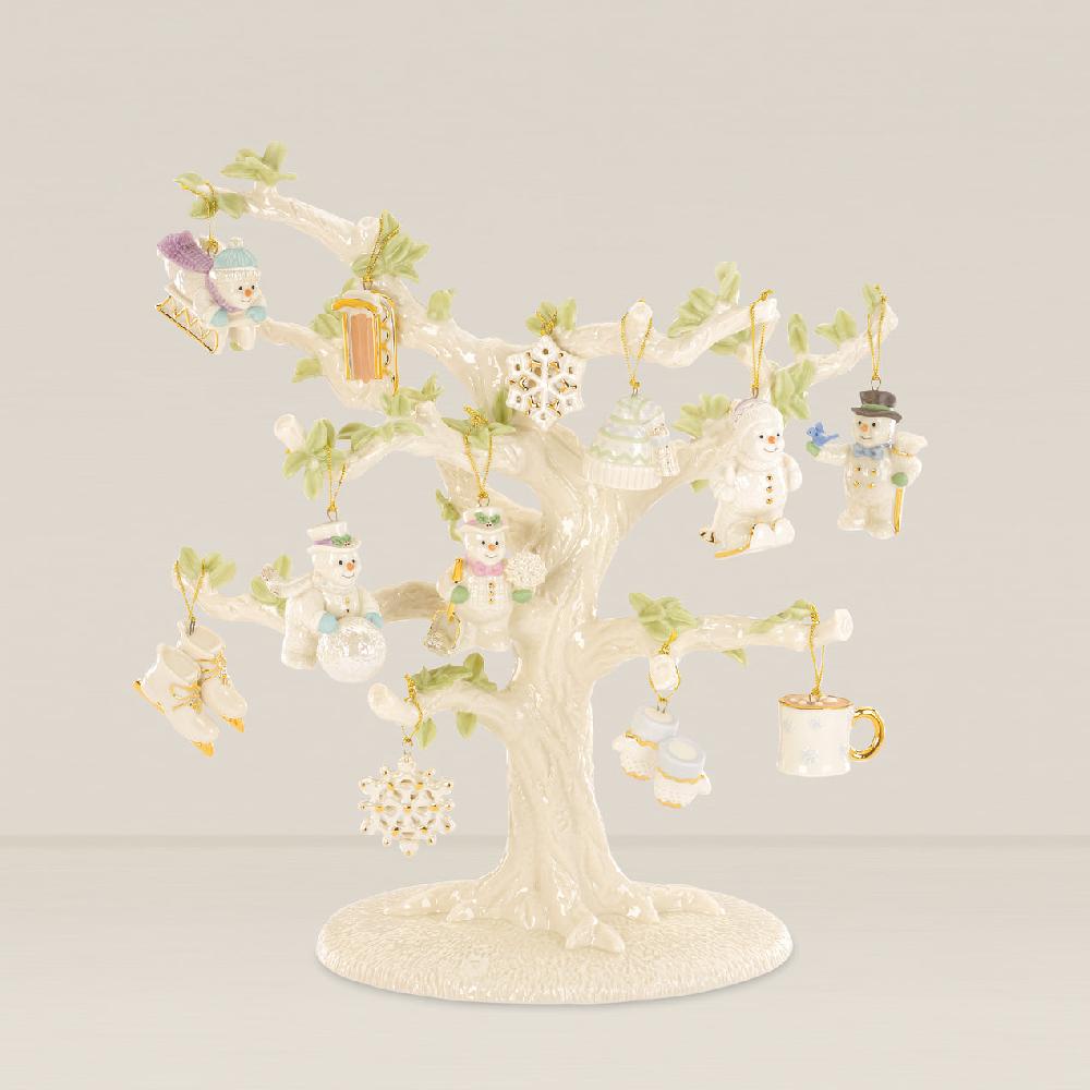 cambridge silversmiths Snow Pals Christmas 12-Piece Ornament + Tree Set