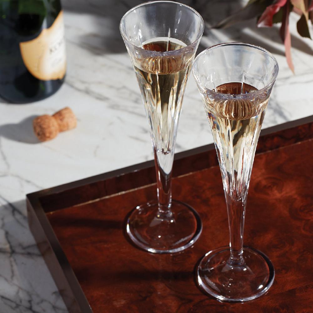 Cambridge Silversmiths Soho Crystal Toasting Flutes Set Of 2