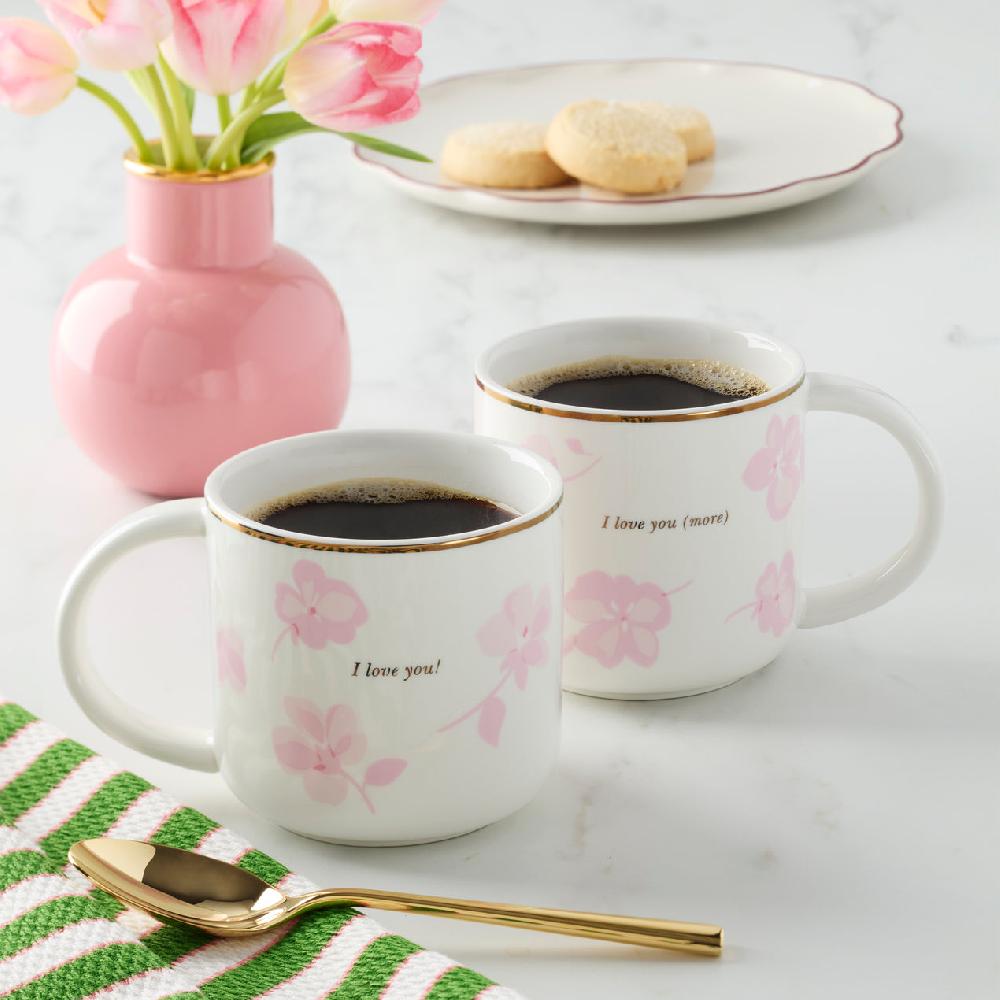 Cambridge Silversmiths Spring Pansies Mugs Set Of 2