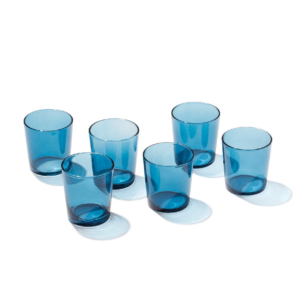 cambridge silversmiths Stackables Blue Shot Glasses Set of 6