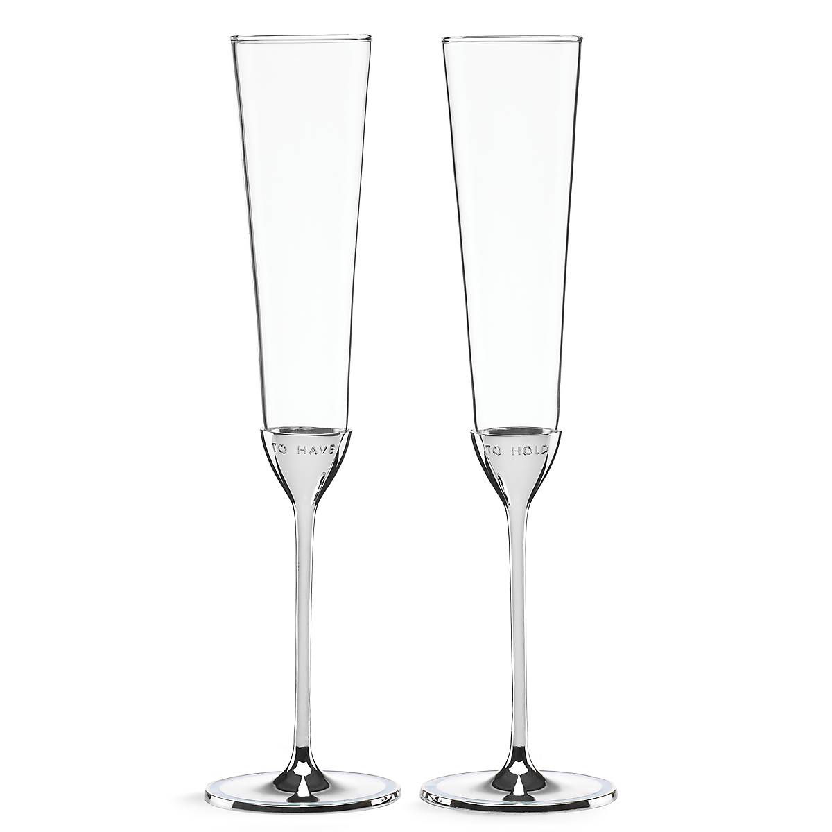 cambridge silversmiths Take The Cake 2-Piece Champagne Flute Set