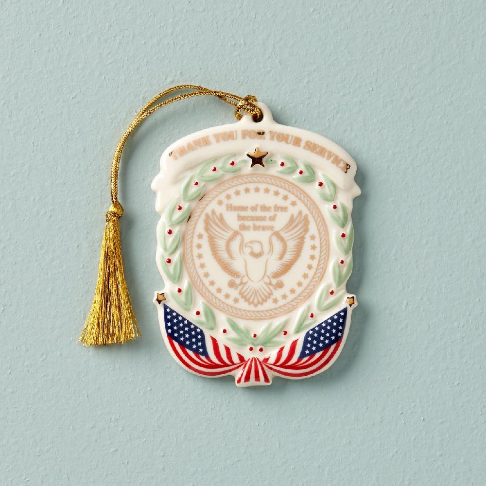 cambridge silversmiths Thank You For Your Service Ornament