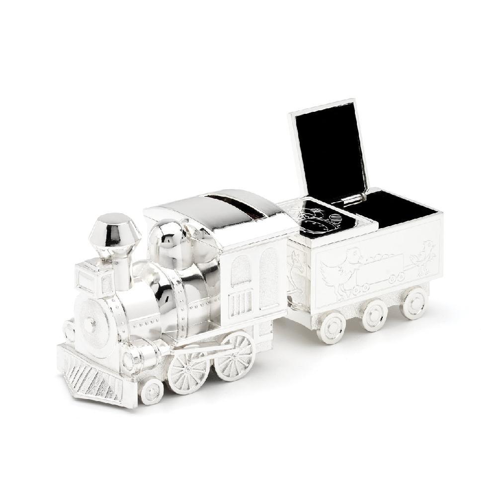 Cambridge Silversmiths Train With Caboose Coin Bank