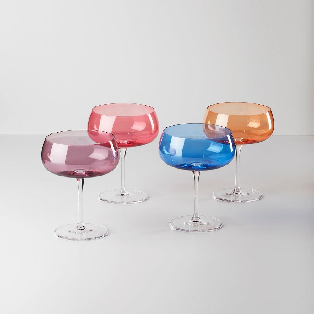 cambridge silversmiths True Colors Cocktail Glasses Set Of 4