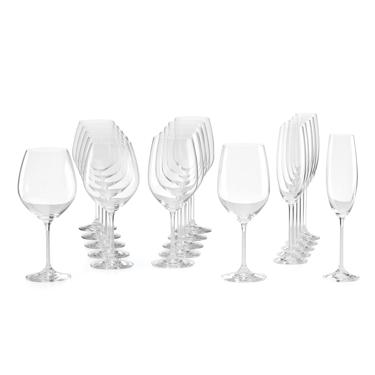 Cambridge Silversmiths Tuscany Classics 18-Piece Mixed Glass Set