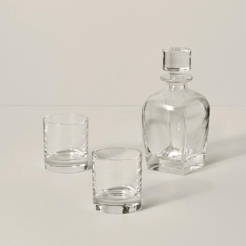 cambridge silversmiths Tuscany Classics 3-Piece Whiskey Decanter & Glass Set