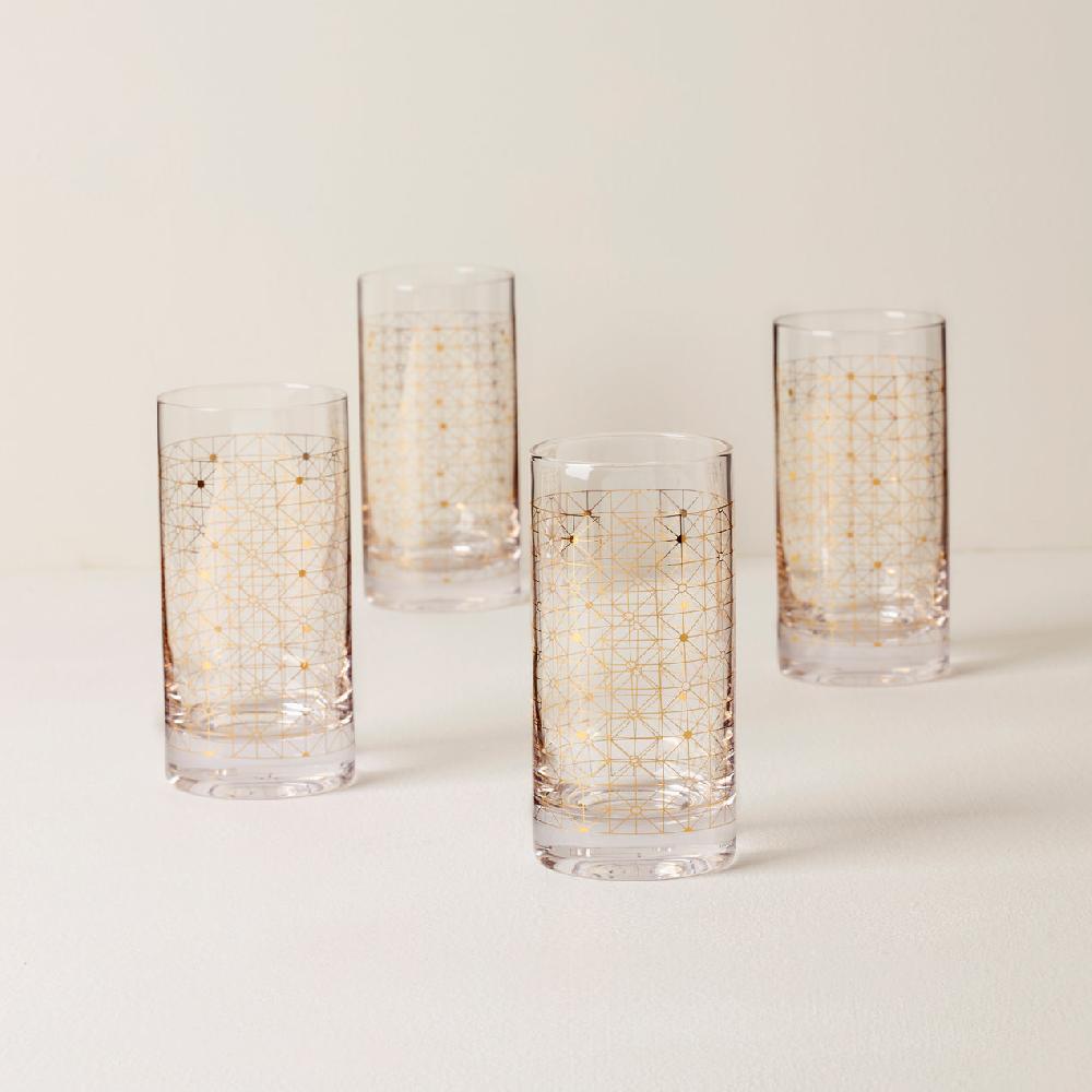 cambridge silversmiths Tuscany Classics Gold Dust Highballs Set of 4