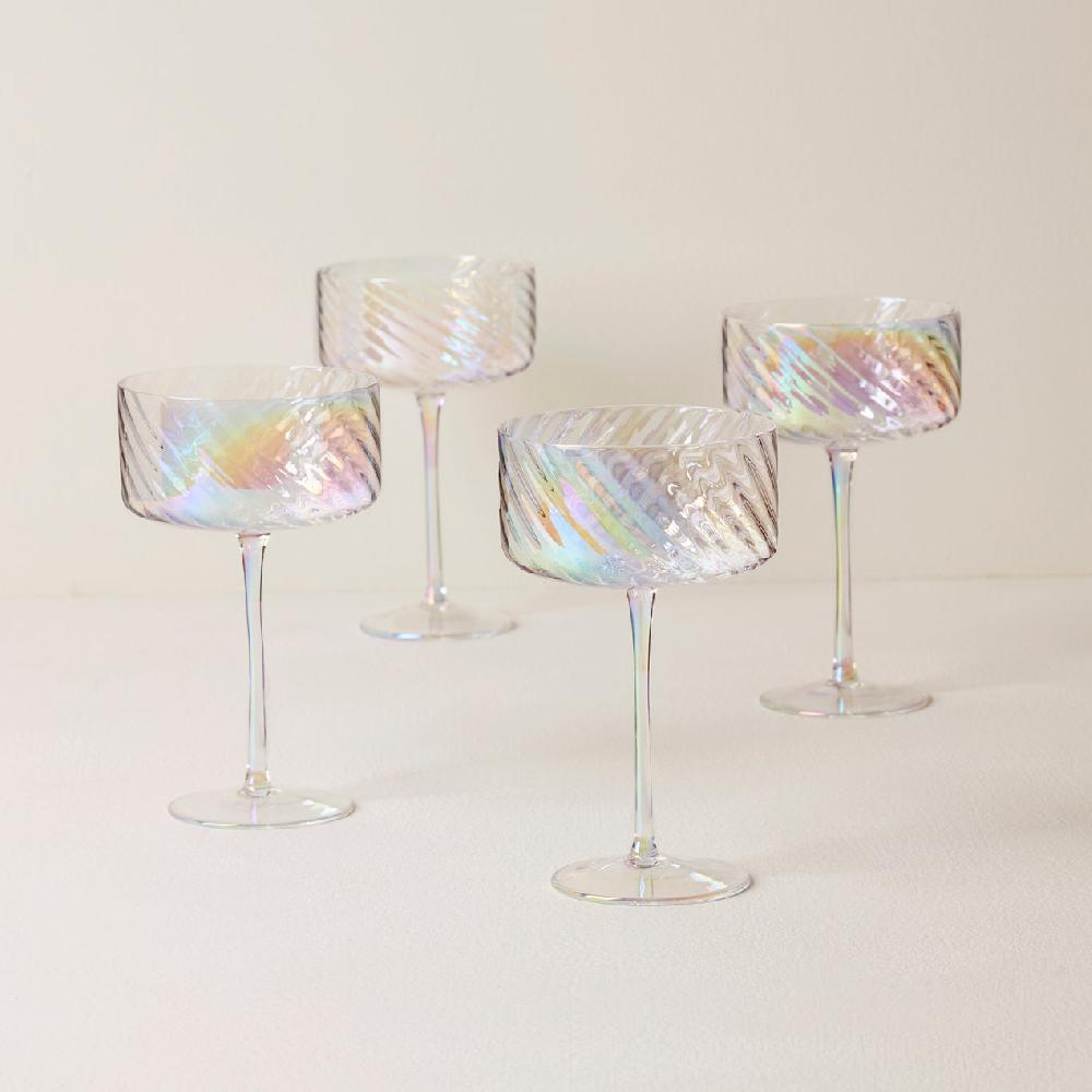 cambridge silversmiths Tuscany Classics Iridescent Coupes Set of 4